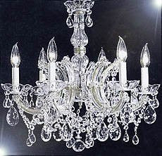 Maria Theresa Chandelier Crystal Lighting Chandeliers H 20" W 22" - A83-Silver/7002/6