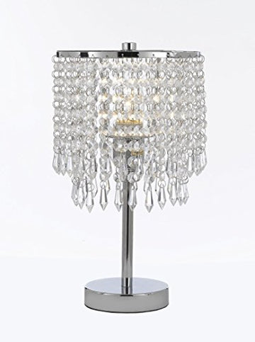 Chrome Round Crystal Bedroom Desk Lamp Table Lamp Bedside Lamp - J10-SP-0106