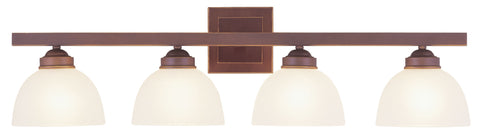 Livex Somerset 4 Light Vintage Bronze Bath Light - C185-4204-70