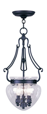 Livex Duchess 3 Light Black Chain Lantern  - C185-5043-04