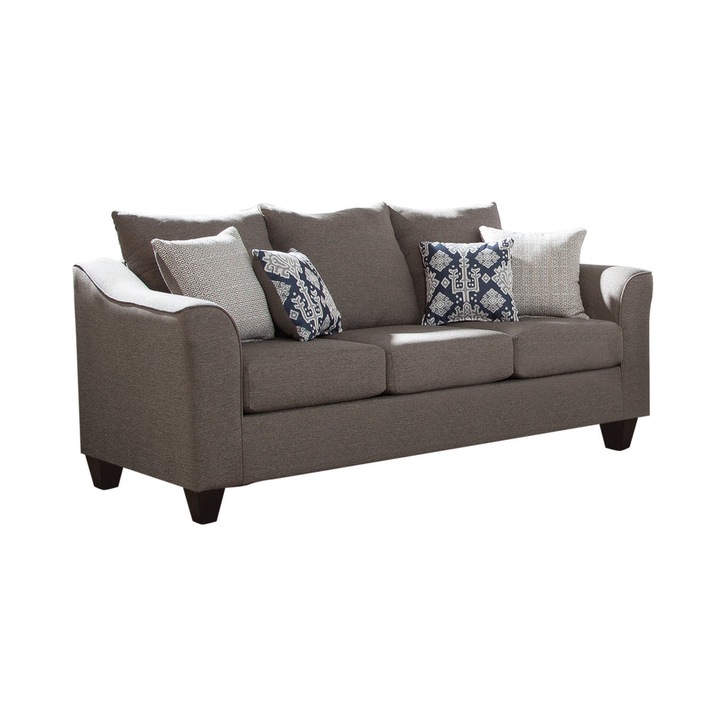 Set of 2 - Salizar Flared Arm Sofa +Loveseat Grey - D300-10070
