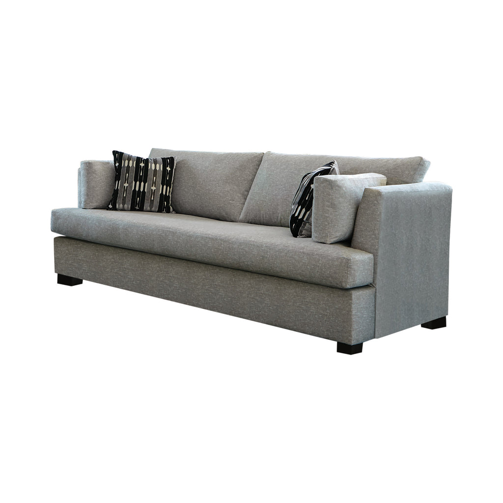 Set of 3 - Lola Upholstered Sofa + Loveseat Grey - D300-10076
