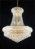 Swarovski Crystal Trimmed French Empire Crystal Chandeliers Lighting -Great for the Dining Room, Foyer, Living Room! H24" X W24" - A500-C6/CG/542/15SW
