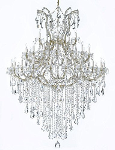 Large Foyer / Entryway Maria Theresa Empress Crystal (Tm) Chandelier Lighting H 72" W 52" - A500-Gold/B13/2756/36+1