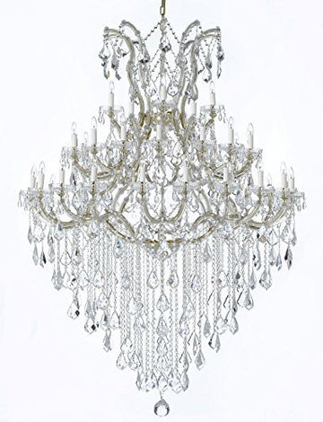 Large Foyer / Entryway Maria Theresa Empress Crystal (Tm) Chandelier Lighting H 72" W 52" - A500-Gold/B13/2756/36+1