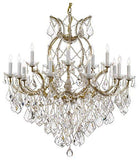 Maria Theresa Chandelier Crystal Lighting Chandeliers Lights Fixture Ceiling Lamp for Dining Room, Entryway, Living Room H38" X W37" Dressed with Diamond Cut Crystal! - A500-1/21510/15+1-DC