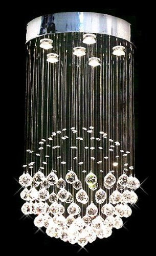 Modern Contemporary Chandelier "Rain Drop" Chandeliers Lighting With Crystal Balls H32" X W18" - J10-26059/6