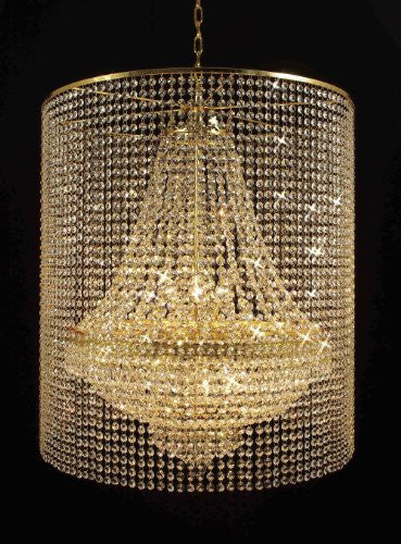 Empire Crystal Chandelier Empress Crystal (Tm) Lighting With Crystal Shade - A500-Gold/C2/870/9