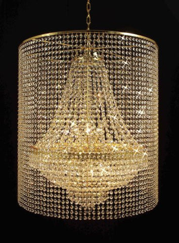 Empire Crystal Chandelier Empress Crystal (Tm) Lighting With Crystal Shade - A500-Gold/C2/870/9