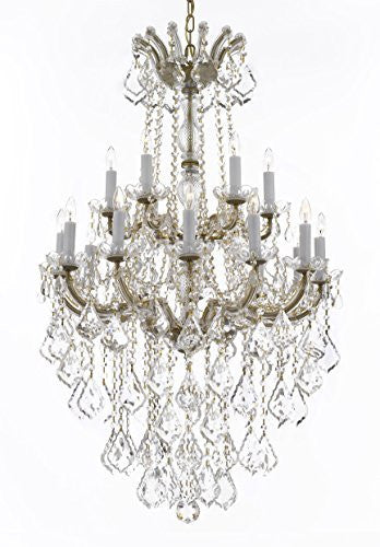 Maria Theresa Crystal Chandelier Chandeliers Lighting H 50" X W 30" - Great For Dining Room Entryway Or Living Room - A500-B13/152/18