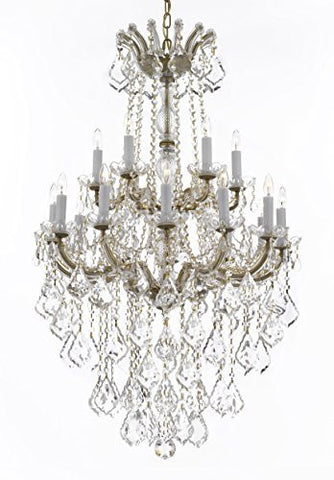 Maria Theresa Crystal Chandelier Chandeliers Lighting H 50" X W 30" - Great For Dining Room Entryway Or Living Room - A500-B13/152/18
