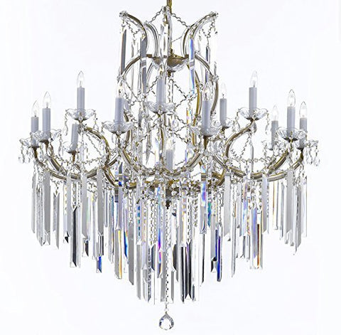 Maria Theresa Chandelier Empress Crystal (Tm) Lighting Chandeliers With Optical Quality Fringe Prisms H38" X W37" - A500-B40/21510/15+1