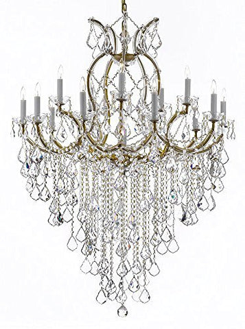 Maria Theresa Chandelier Crystal Lighting Chandeliers H 50" W 37" Great For Large Foyer / Entryway Trimmed With Spectra (Tm) Crystal - Reliable Crystal Quality By Swarovski - A500-B12/21510/15+1Sw