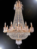 Swarovski Crystal Trimmed Chandelier French Empire Crystal Chandelier H32" X W25" - A500-1280/8+4Sw