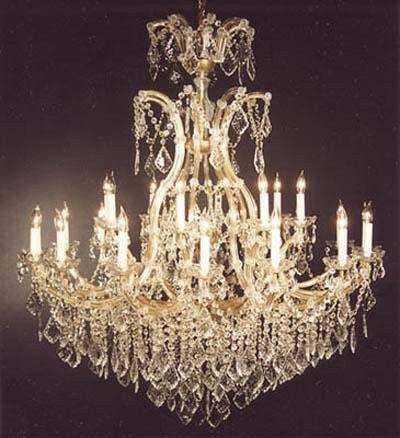 Large Foyer / Entryway Maria Theresa Empress Crystal (Tm) Chandelier Lighting H 52" W 46" - A500-52/2Mt/24+1