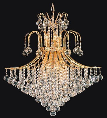French Empire Crystal Chandelier Chandeliers Lighting H35" X W31" - A93-CG/876/14