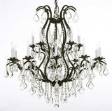 Set of 2 - Wrought Iron Chandelier Crystal Chandeliers Lighting H36" X W36" - A500-2EA 3034/10+5