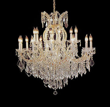 Maria Theresa Chandelier Crystal Lighting Fixture Pendant Ceiling Lamp for Dining Room Entryway Living Room H38" X W37"