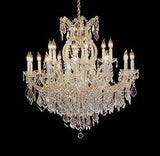 Swarovski Crystal Trimmed Chandelier Chandelier H38" X W37" - A500-1/21510/15+1Sw