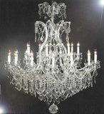 Chandelier Crystal Chandeliers Lighting Dressed W/ Swarovski Crystal H52" W46" - A500-Silver/52/2Mt/24+1Sw