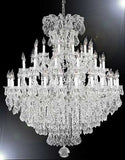 Swarovski Crystal Trimmed Chandelier Chandelier Crystal Chandeliers Lighting Dressed Swarovski Crystal 52X60 - A500-Silver/2756/36+1Sw