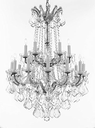 Maria Theresa Crystal Chandelier Chandeliers Lighting H 36" X W 28" - Great For Dining Room Entryway Or Living Room - A500-B12/Cs/152/18