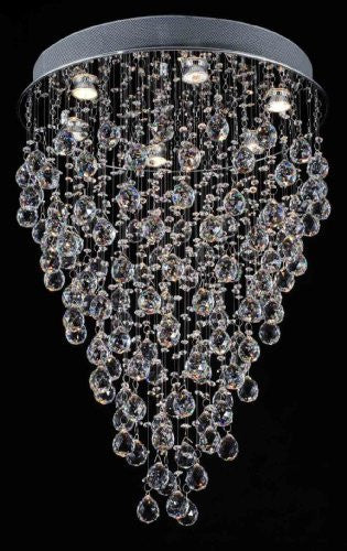 Modern Contemporary Chandelier "Rain Drop" Chandeliers Lighting With Crystal Balls W 18" X H 32" - G902-1115/6