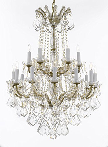 Maria Theresa Crystal Chandelier Chandeliers Lighting H 36" X W 28" - Great For Dining Room Entryway Or Living Room - A500-B12/152/18