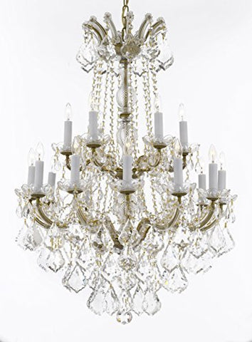 Maria Theresa Crystal Chandelier Chandeliers Lighting H 36" X W 28" - Great For Dining Room Entryway Or Living Room - A500-B12/152/18