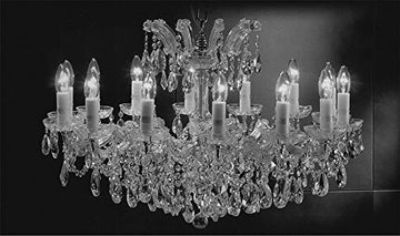 Maria Theresa Chandelier Crystal Lighting Chandeliers Lights Fixture Pendant Ceiling Lamp For Dining Room Entryway Living Room H21" X W31" - A83-Cs/2489/14