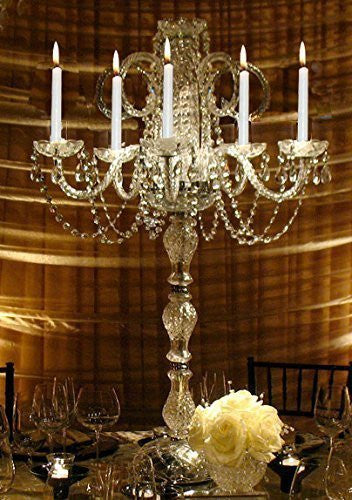 Set Of 20 Wedding Candelabras Candelabra Centerpiece Centerpieces - Great For Special Events - Set Of 20 - G46-545/5-Set Of 20