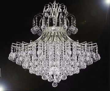 French Empire Empress Crystal (Tm) Chandelier Lighting H30" X W24" - A93-CS/876/9