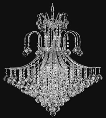 French Empire Crystal Chandelier Lighting H35" X W31" - A93-CS/876/14
