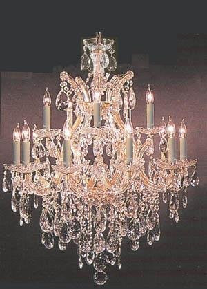 Chandelier 30X28 With Swarovski Crystal H30" X W28" - A500-21532/12+1Sw