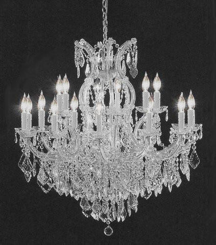 Swarovski Crystal Trimmed Chandelier Crystal Chandelier H38" W37" - A500-Silver/1/21510/15+1Sw