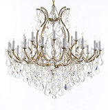Swarovski Crystal Trimmed Chandelier Lighting Chandeliers H46" X W46" Dressed with Large, Luxe Crystals! - Great for The Foyer, Entry Way, Living Room, Family Room and More! - A500-B90/2MT/24+1SW