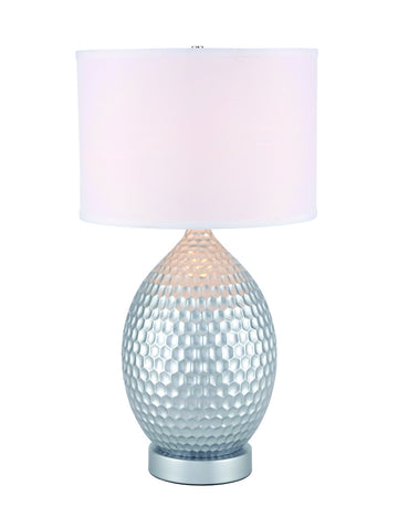 ZC121-TL3021S - Regency Decor: Miel 1 light Silver Table Lamp