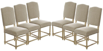 SET OF 6 Empire Parsons Upholstered Side Chair Dining Chairs - 2205-339-Set of 6
