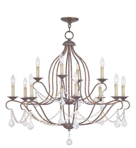 Livex Chesterfield 12 Light VBR Chandelier - C185-6438-71