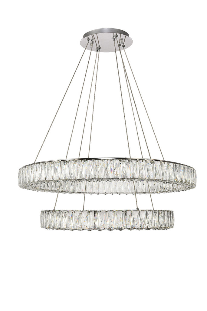 ZC121-3503G32C - Regency Lighting: Monroe Integrated LED chip light Chrome Chandelier Clear Royal Cut Crystal