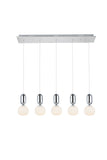 ZC121-5107D5C - Regency Lighting: Lea 5 light in Chrome Pendant