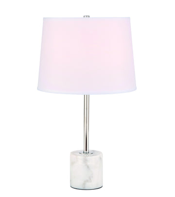 ZC121-TL3039PN - Regency Decor: Kira 1 light Polished Nickel Table Lamp