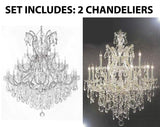 Set of 2-1 Large Foyer/Entryway Maria Theresa Empress Crystal (tm) Chandeliers Lighting! H 60" W 52" and 1 Chandelier Crystal Lighting Chandeliers H30 X W28 - CS/B12/2756/36+1 + CS/21532/12+1 A500-
