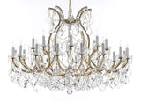 Swarovski Crystal Trimmed Chandelier Lighting Chandeliers H35" X W46" Great for The Foyer, Entry Way, Living Room, Family Room and More! - A500-B62/2MT/24+1SW