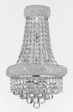 Set of 3-1 French Empire Crystal Chandelier Lighting H33 X W30 and 2 Empire Empress Crystal (tm) Wall Sconce Lighting W 12" H 17" - B92/CS/448/21 + C121-1800W12SC A500-