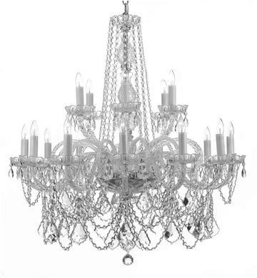 Crystal Chandelier Chandeliers Lighting H42" X W37" - F46-3/385/9+9