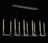 Corsica Linear Chandelier 55" Vintage Barn Metal Chandelier Chandeliers Industrial Loft Rustic Lighting Great for The Living Room, Dining Room, Kitchen and More - A113-CB/4462/10