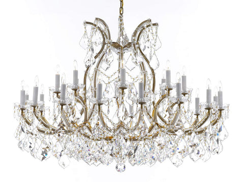 Crystal Chandelier Lighting Chandeliers H35" X W46" Great for The Foyer, Entry Way, Living Room, Family Room and More! - A500-B62/2MT/24+1