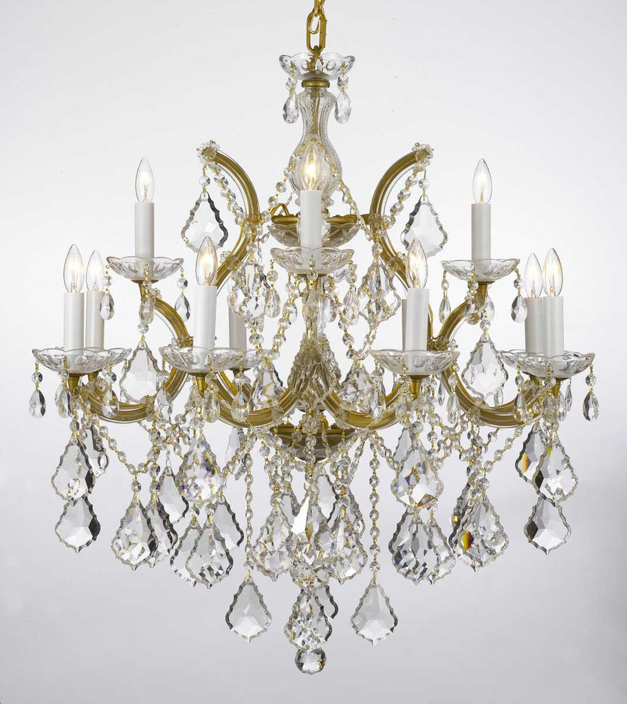 Chandelier Lighting Crystal Chandeliers H30"X W28" - A500-Gold/B7/21532/12+1