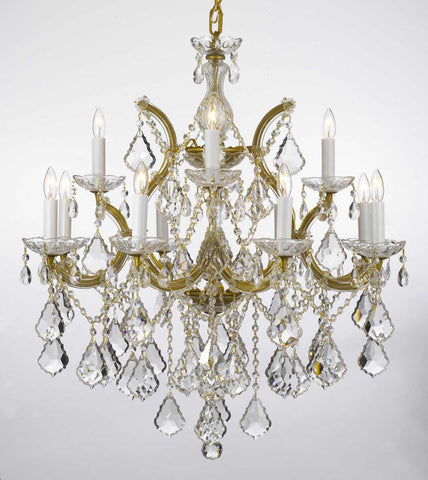 Chandelier Lighting Crystal Chandeliers H30"X W28" - A500-Gold/B7/21532/12+1